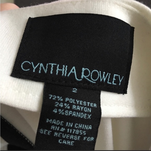 Cynthia Rowley Black White Colorblock Pencil Skirt - Picture 4 of 5